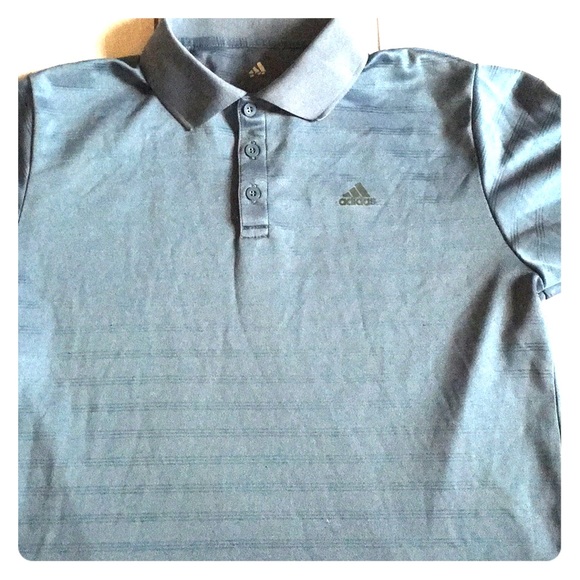 Adidas men’s sky blue golf polo shirt - Picture 1 of 2